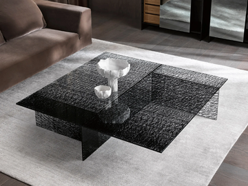 SESTANTE - Square glass coffee table by Tonelli Design - view 2